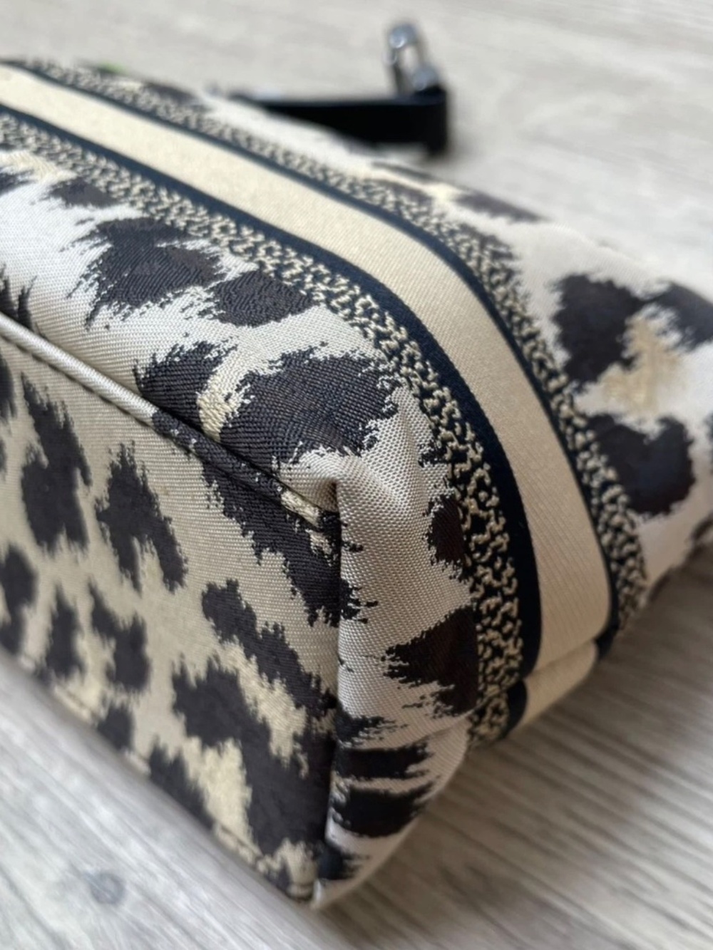 CHRISTIAN DIOR Mizza Leopard Lunch Box Bag DiorTravel Nomad w/dusty - Picture 9 of 16